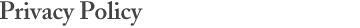 Header: Privacy Policy